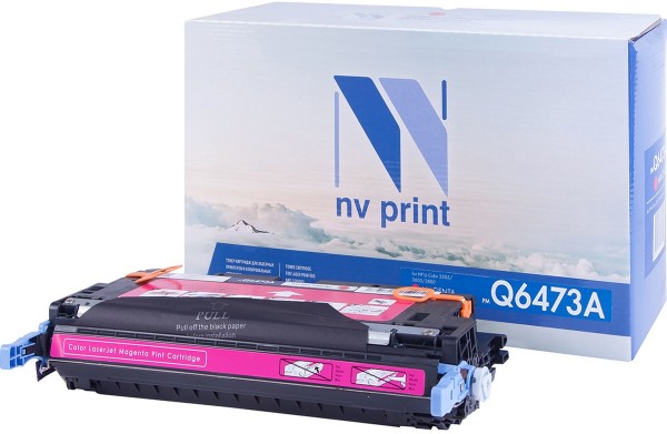 Картридж NV Print Q6473A Magenta для принтеров HP LJ Color 3505/ 3600/ 3800 (4000k)