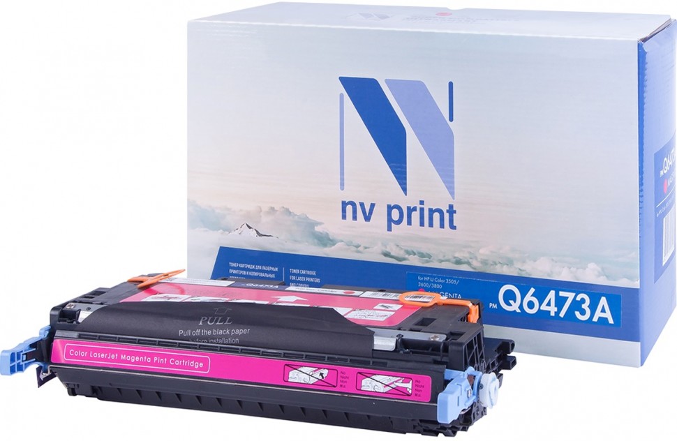 Картридж NV Print Q6473A Magenta для принтеров HP LJ Color 3505/ 3600/ 3800 (4000k)