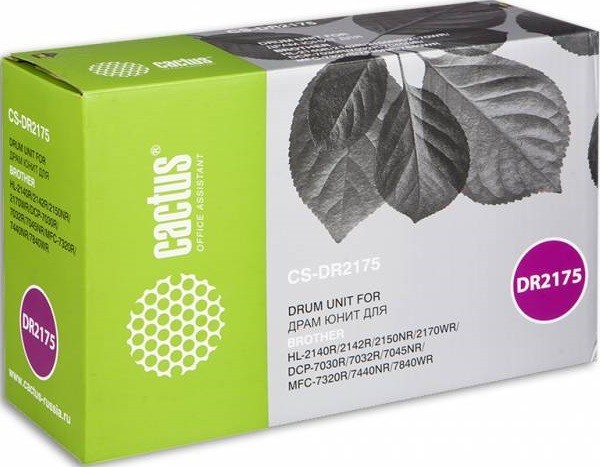 Барабан Cactus DR-2175 (CS-DR2175) для принтеров Brother HL-2140R/ 2142R/ 2150NR/ 2170WR черный