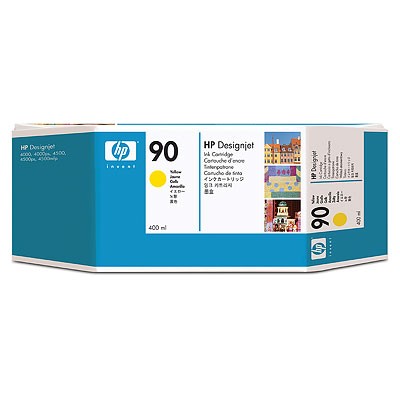 Картридж HP 90 (C5065A) оригинальный для принтера HP Designjet 4000/ 4000ps/ 4500/ 4500p, желтый, 225 мл.