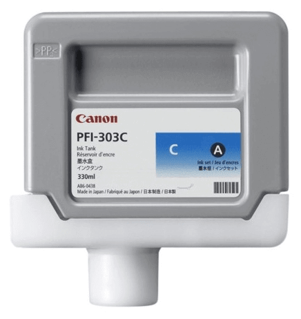 Картридж оригинальный Canon PFI-303C 2959B001 для принтера Canon IPF810/ IPF815/ IPF820/ IPF825, голубой, 330 мл