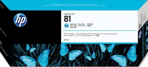 Картридж HP DJ 5000 (C4934A) светло-синий №81 