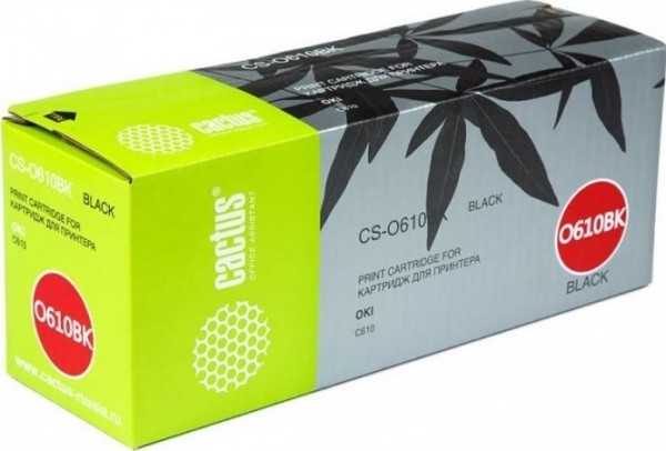 44315324 Картридж Cactus CS-O610BK для Oki C610 черный (8 000 стр.)