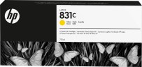 Картридж HP №831C (CZ697A) оригинальный для принтера HP Latex 110/ 310/ 315/ 330/ 335/ 360/ 365/ 370/ 375/ 560/ 570, жёлтый, 775мл
