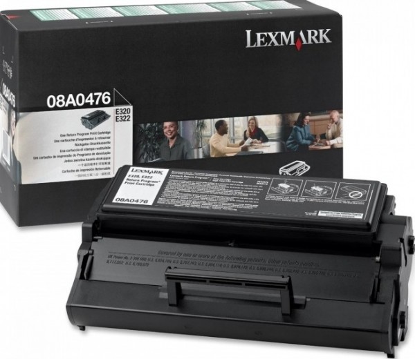 Картридж Lexmark 08A0476 оригинальный для Lexmark E320/ E322, Return Program, black, 3000 стр.