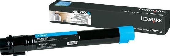 Картридж Lexmark X950X2CG оригинальный для Lexmark X950/ X952/ X954, cyan, увеличенный, 22000 стр.