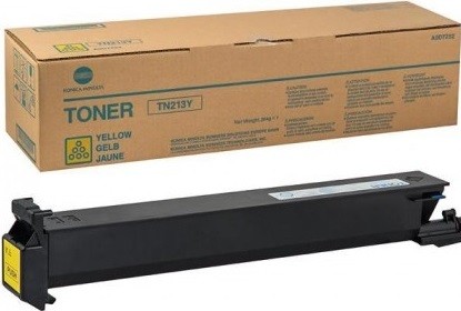 Картридж Konica-Minolta TN-213Y (A0D7252) оригинальный для принтера Konica-Minolta bizhub C200/ C203/ C25, жёлтый, 19000 стр.