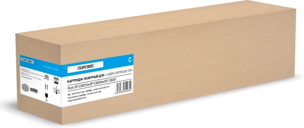 Картридж Cactus SPC360E 408185 (CS-SPC360EC) Cyan для Ricoh Aficio C360DNw/ SP C360SNw/ SP C360SF, голубой, 6000 стр.