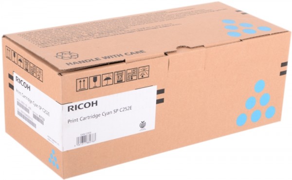 Картридж Ricoh SP C252E (407532) оригинальный для Ricoh Aficio SP C252DN/ C252SF, голубой, 4000 стр.