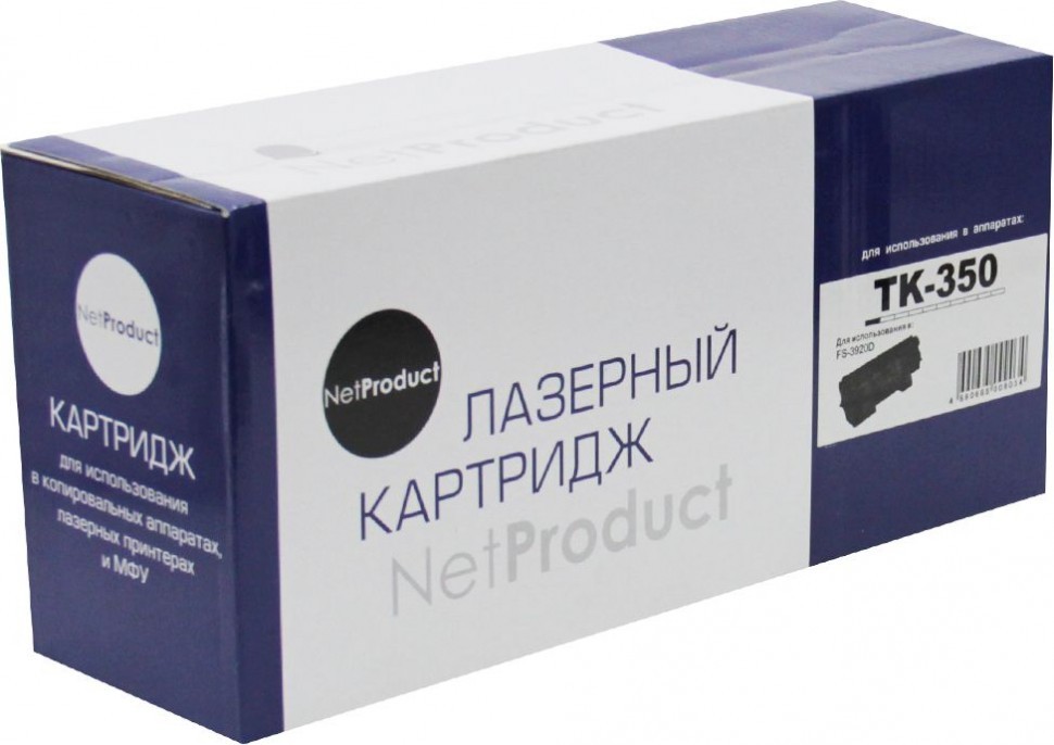 Тонер-картридж NetProduct (N-TK-350) для Kyocera FS-3920/ 3925/ 3040/ 3140/ 3540, 15K