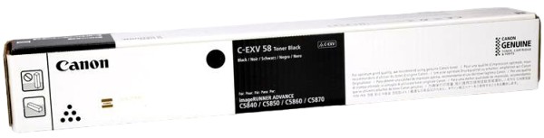 Картридж Canon C-EXV58Bk 3763C002 оригинальный для Canon imageRUNNER ADVANCE C5840/ C5850/ C5860/ C5870, чёрный, увеличенный, 71000 стр.