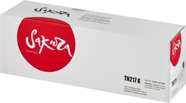 Картридж Sakura TN-217BK для Brother MFC-L3770/ MFC-L3770CDW/ HL-L3230/ HL-L3230CDW/ DCP-L3550/ DCP-L3550CDW, чёрный, 3000k