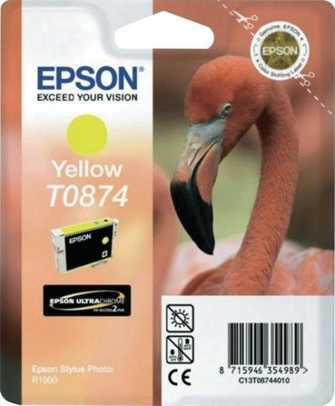 C13T08744010 Картридж Epson для Stylus Photo R1900 (желтый) (cons ink)