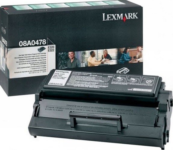 Картридж Lexmark 08A0478 оригинальный для Lexmark E320/ E322, Return Program, black, увеличенный, 6000 стр.