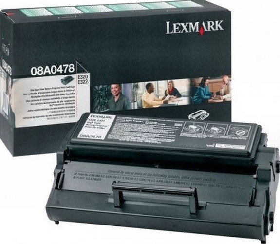 08A0478 оригинальный картридж Lexmark для принтера Lexmark E320/E322 Optra, 6000 страниц