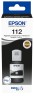Чернила Epson C13T06C14A (112 Black) оригинальные для Epson EcoTank L11160/ L15150/ L15160/ L15180/ L6490/ L6550/ L6580, чёрный, 127мл