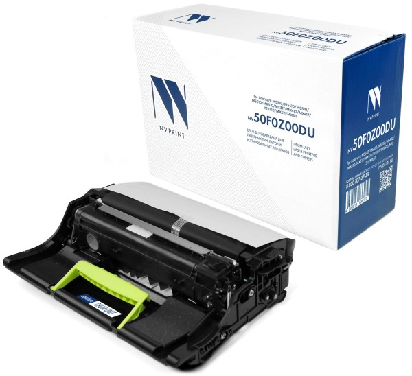Блок фотобарабана NV Print 50F0Z00 (NV-50F0Z00DU) для Lexmark MS310/ MS410/ MS510/ MS610/ MX310/ MX410/ MX510/ MX511/ MX611, 60000 страниц