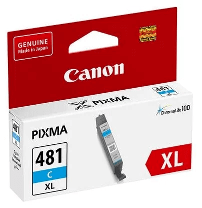 Картридж оригинальный Canon CLI-481XL С 2044C001 для принтера Canon Pixma TS6140/ TS8140/ TS9140/ TR8540, голубой, 519 стр.