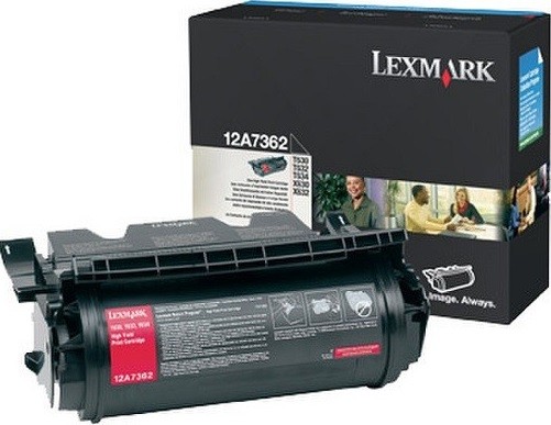 12A7362 оригинальный картридж Lexmark для принтера Lexmark T630/632/634, black, 21000 страниц