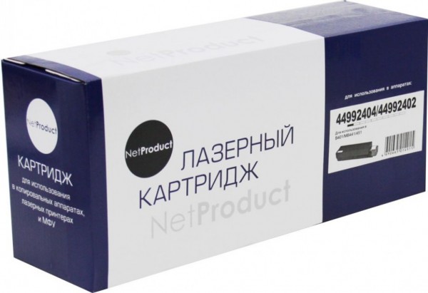 Тонер-картридж NetProduct 44992404/ 44992402 (N-44992404/44992402) для OKI B401/ MB441/ MB451, 2,5K