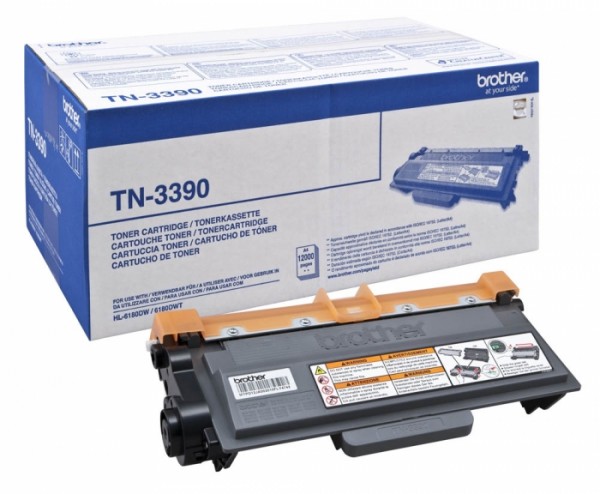 Картридж Brother TN-3390 (TN3390) оригинальный для Brother HL-6180DW/ DCP-8250DN/ MFC-8950DW black (12 000 стр.)