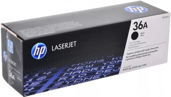 Картридж HP CB436A (36A) оригинальный для принтера HP LaserJet P1503/ P1504/ P1505/ P1506/ M1120/ 1120/ 1522/ black, 2000 страниц