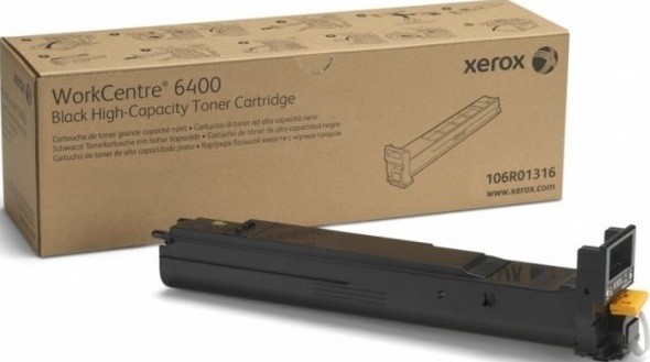 Картридж Xerox 106R01316 оригинальный для принтера Xerox WorkCentre 6400, black, увеличенный (12000 страниц)