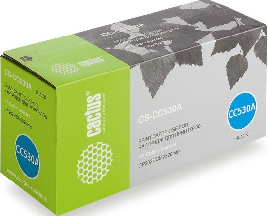 Cactus CC530A Картридж (CS-CC530A) для принтеров HP Laser Jet CP2025/ CM2320mfp, черный