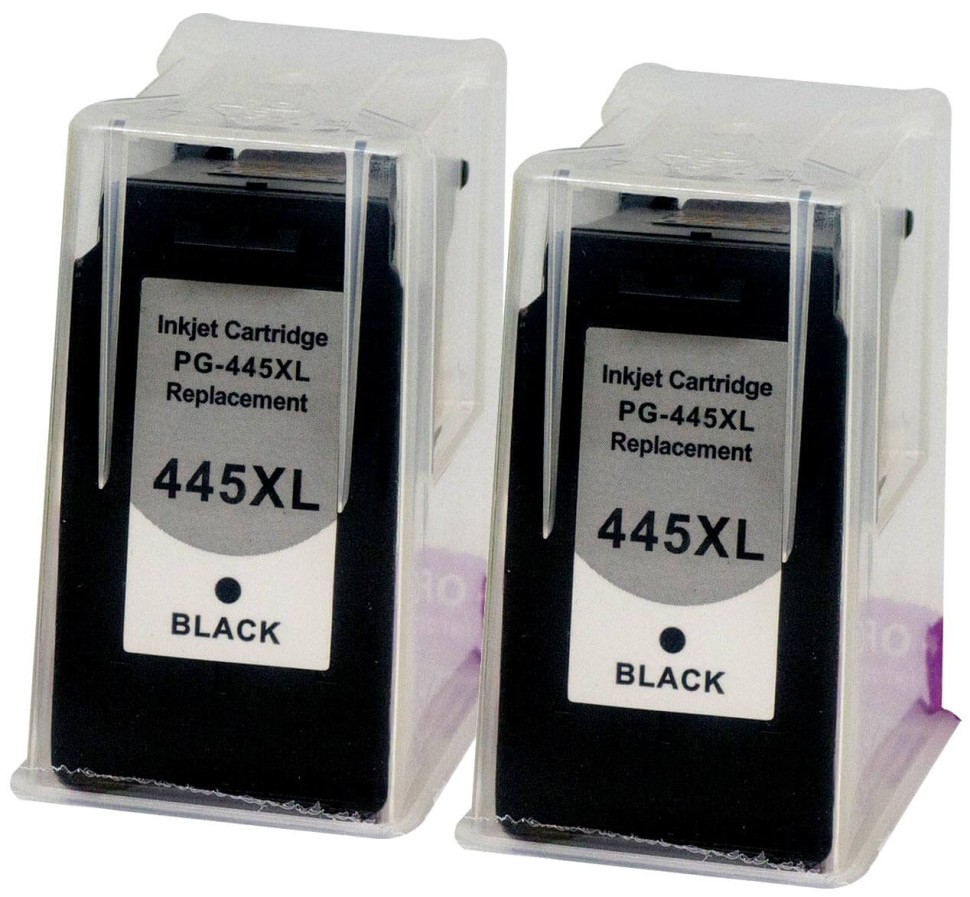 Комплект картриджей Hi-Black (HB-PG-445XL-X2) Black для Canon PIXMA MG2440/ MG2540/ MG2940/ MG3040/ MX494/ iP2840, чёрный, увеличенный, 2шт*55мл