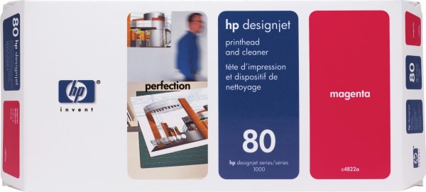 Картридж HP DsgJ 1000 /HP color printer 1700/ Bisness inkjet 2200/2250/2230/2280/2600/ Des Jet 100/120ps/psn/DnJ 1050c/1050c plus/1055CM/CM Plus (C4822A) головка пурпурная №80  0120221    