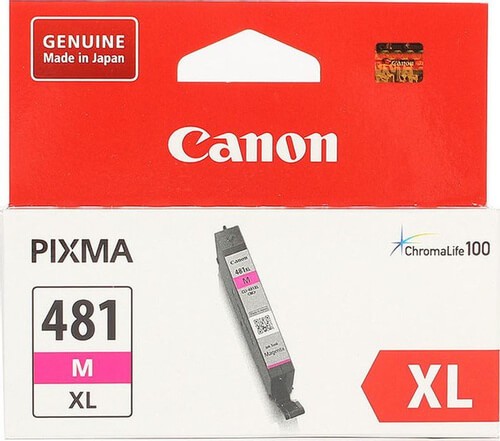 Картридж оригинальный Canon CLI-481XL M 2045C001 для принтера Canon Pixma TS6140/ TS8140/ TS9140/ TR8540, пурпурный, 466 стр.
