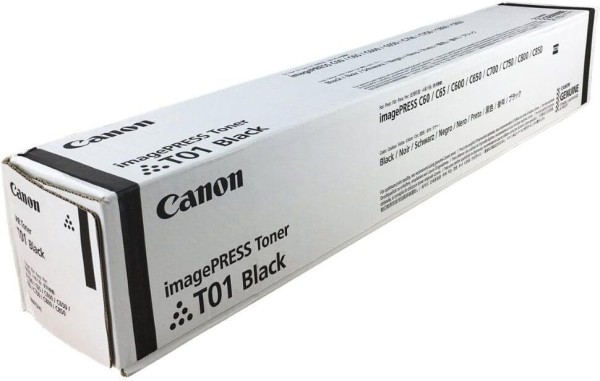 Картридж Canon T01Bk 8066B001 оригинальный для Canon imagePress C60/ C65/ C600/ C650/ C700/ C750/ C800/ C850, чёрный, 56 000 стр.