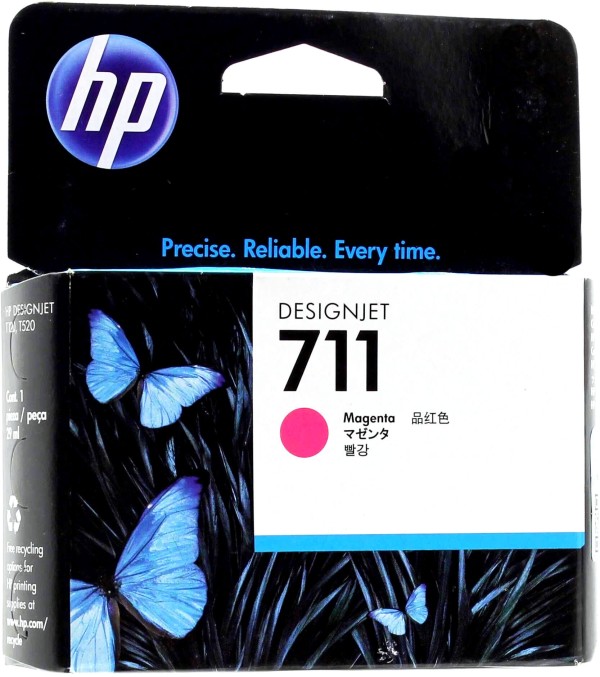 Картридж HP №711 (CZ131A) Magenta оригинальный для HP DesignJet T120/ T520, пурпурный, 29ml