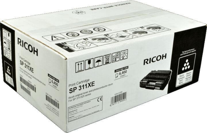 Картридж Ricoh SP 311UHE (821242) оригинальный для Ricoh Aficio SP 311DN/ 311DNw/ 311SFN/ 311SFNw, чёрный, увеличенный, 6400 страниц