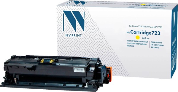 Картридж NV Print 723 Желтый для принтеров Canon LBP 7750, 8500 страниц