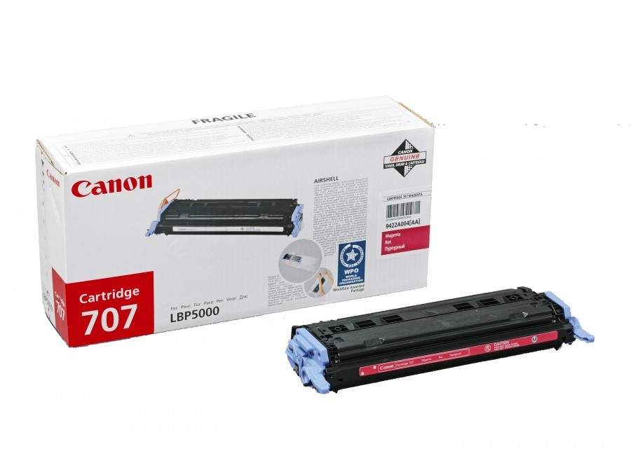 Canon 707M 9422A004 оригинальный картридж для принтера Canon i-Sensys LBP5000, LBP5100 magenta 2000 страниц