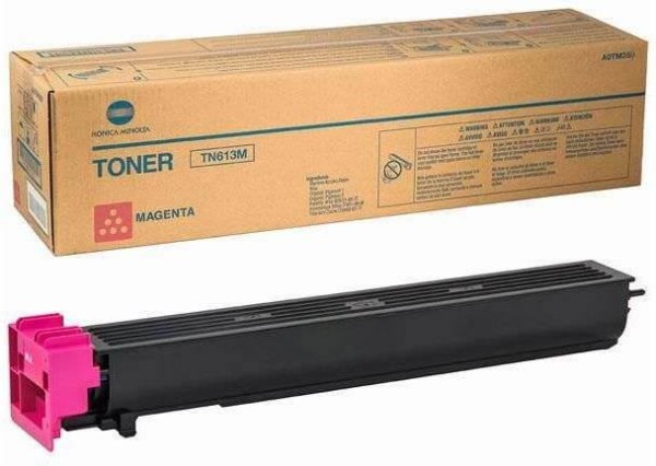 Картридж Konica-Minolta TN-613M оригинальный для принтера Konica-Minolta bizhub C452/ C552/ C652, пурпурный, 30000 стр.