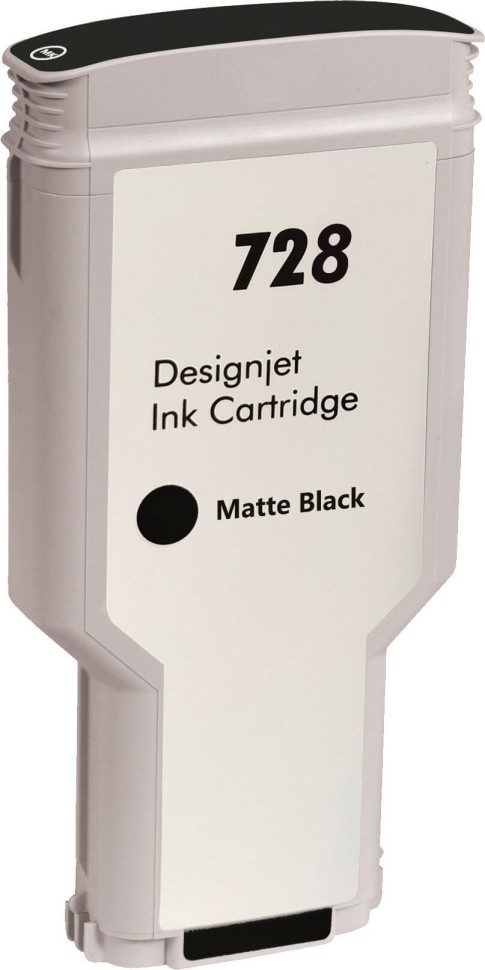 Картридж NV Print 728 (NV-F9J68A) Matte Black для HP DesignJet T730/ T830, матовый чёрный, увеличенный, 300мл.