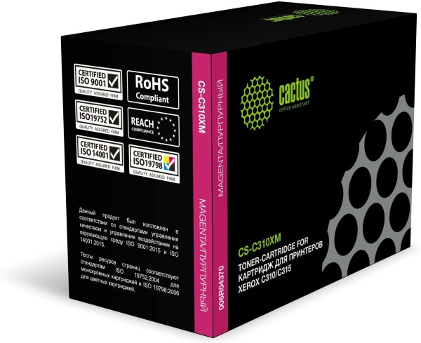 Картридж Cactus 006R04370 (CS-C310XM) Magenta для Xerox C310/ C315, пурпурный, 5500 стр.