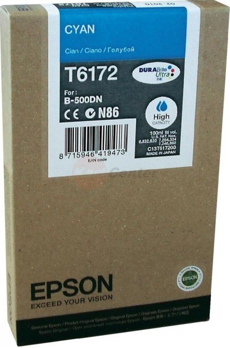 C13T617200 Картридж Epson для Stylus B500 повышенной ёмкости (cyan)