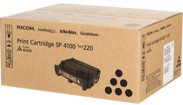Картридж Ricoh SP 4100 (407649) оригинальный для Ricoh Aficio SP4100N/SF/ 4110N/SF/ 4210N/ 4310N, черный, 15000 стр