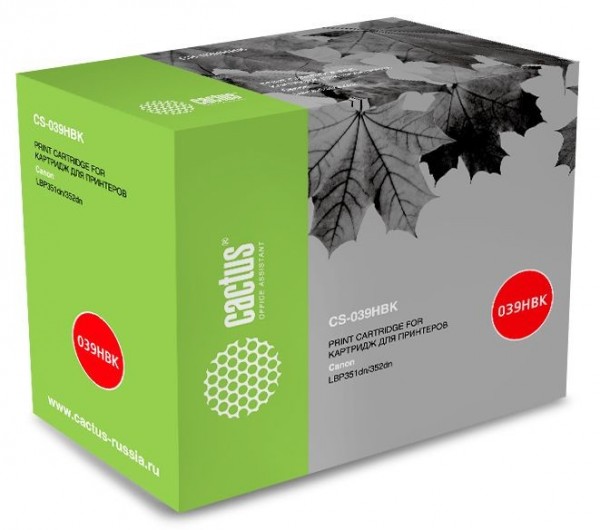 Картридж лазерный Cactus CS-039HBK черный (25000стр.) для Canon LBP 351x i-Sensys /352x i-Sensys