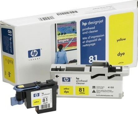 Картридж HP DJ 5000 (C4953A) желтая головка №81