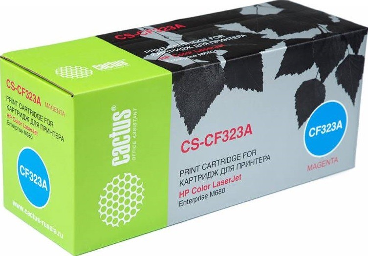 Картридж Cactus CF323A (CS-CF323A) для принтеров HP Color LaserJet Enterprise M680 пурпурный 16500 страниц