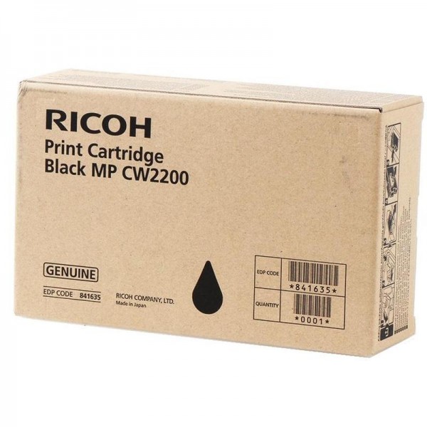 Картридж Ricoh MP CW2200 (841635) оригинальный для Ricoh Aficio MP CW2200SP, чёрный, 200мл