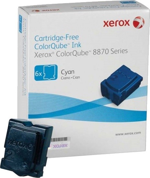 Картридж Xerox 108R00958 для Xerox Phaser 8870 blue оригинальный увеличенный (2880 страниц)