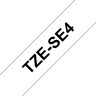 Картридж Brother TZE-SE4 (TZeSE4) оригинальный для Brother P-Touch, лента пломбировочная 18мм*8м, чёрный на белом