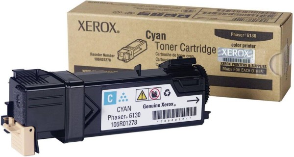 Картридж Xerox 106R01282 оригинальный для Xerox Phaser 6130, cyan, (1900 страниц)