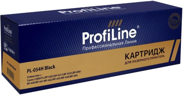 Картридж ProfiLine PL-054H Black для Canon i-SENSYS LBP-620/ LBP-621/ LBP-623/ LBP-640/ MF-640/ MF-641/ MF-642/ MF-643/ MF-644/ MF-645, черный, 3100 стр.