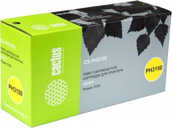 109R00747 Картридж Cactus CS-PH3150 для принтеров Xerox Phaser 3150, 3150b, 3150n, 3151 черный (5 000 стр.)